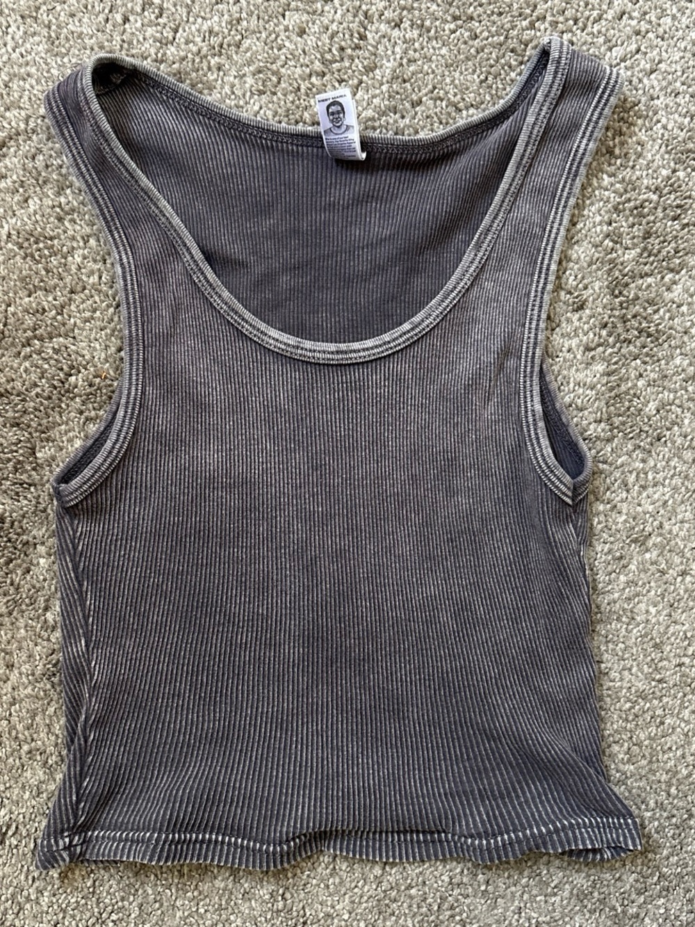 Women’s Ribbed Tank Top - Gray